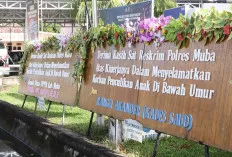 Berhasil Ungkap Kasus Penculikan! Polres Muba Penuh Karangan Bunga 