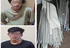 Dua Pelaku Curat Aluminium Diciduk di Tempat Tongkrongan