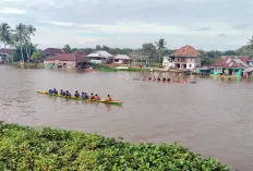 Ribuan Warga Saksikan Lomba Bidar di Pedamaran
