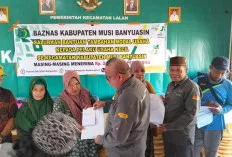 BAZNAS Muba Salurkan Bantuan Modal Usaha untuk 123 Mustahik UMKM di Kecamatan Lalan