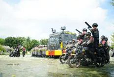Polres OKI Gelar Simulasi Sispamkota, Antisipasi Aksi Unjuk Rasa Anarkis