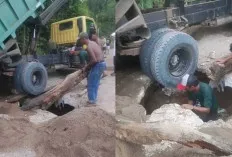 Gorong-gorong Jebol, Akses Payaraman–Rengas Terancam Putus