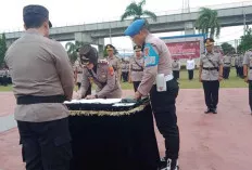 Polwan Cantik Ini Resmi Jabat Kasatlantas Polrestabes Palembang