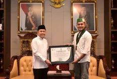 Badko HMI Berikan Penghargaan Kepada Pj Gubernur Sumsel Agus Fatoni 
