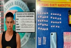 Pria Ini Diamankan Sat Res Narkoba Muba, Simpan Sebanyak 44 Paket Sabu dalam Kaleng 