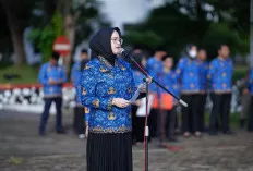 Pimpin Apel Gabungan, Wabup Banyuasin Larang ASN Live Saat Jam Kerja