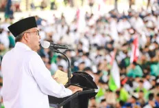 Puncak Hari Santri di Muba, Diwarnai Galang Donasi dan Lelang Lukisan Peduli Palestina