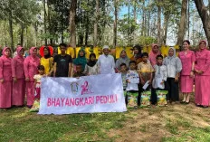 Sambut HUT Bhayangkara Ke-78, Polsek Keluang Berikan Santunan ke Anak Yatim 