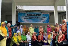 Sambangi RSUD Kayuagung, Emak-emak Tergabung Dalam GOW, Berikan Bantuan