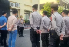 Polwan Cantik Ini Pimpin Apel Pengecekan Kehadiran Piket 