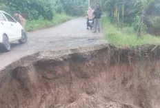 Akses Jalan Desa Karang Ringin di Muba Terputus, Warga Harapkan Cepat Tanggap