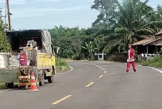Mulai Dibuat Marka Jalan 