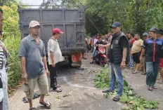 Pengendara Motor Tewas Tertabrak Truk Parkir di Payaraman Ogan Ilir
