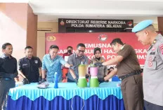 Perang Melawan Narkoba, Ditresnarkoba Polda Sumsel Musnahkan Ribuan Gram Sabu dan Ribuan Ekstasi