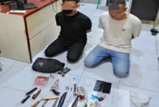 Polres Ogan Ilir Amankan Senpira dan Sajam Saat Patroli Malam