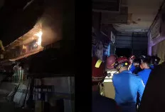 Gardu Listrik Meledak di Pasar 16 Ilir Palembang, Warga Panik, Petugas Damkar Beraksi Cepat  