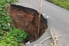 Warga Desa Sunur Ogan Ilir, Berharap Akses Jalan Amblas Segera Dilakukan Perbaikan 