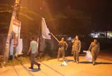 Ribuan Spanduk Cakada Diturunkan Sat Pol-PP Palembang
