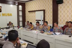 Kapolres Musi Banyuasin Kumpulkan Para Pejabat Utama, Ini yang Dibahas 