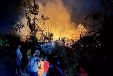 Kebakaran Lahan Dekat SMPN 1 Babat Toman Hebohkan Warga