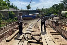 Jembatan Rusak di Ciptodadi, Satlantas Polres Musi Rawas Imbau Pengendara Waspada