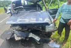 Pickup Vs Truk di Jalinsum Gelumbang, Dua Warga Muba Luka-Luka