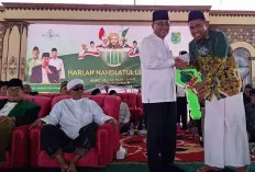 Hadir Harlah NU, PJ Bupati Apriyadi Serahkan 1 Unit Ambulance Kepada MWCNU Sungai Lilin 