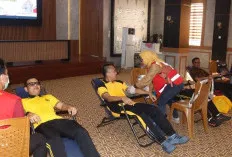 Sambut HUT Bhayangkara ke-80, Polres Muba Gelar Bakti Kesehatan Yakni Donor Darah dan Pemeriksaan Kesehatan