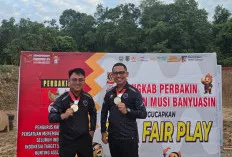 Kapolres Muba dan Kapolsek Sanga Desa  Persembahkan Medali Perak Porprov XV Sumsel