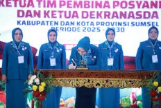 Feby Deru Lantik  16 Ketua TP PKK, Ketua Tim Pembina Posyandu, dan Ketua Dekranasda Kabupaten/Kota se-Sumsel 