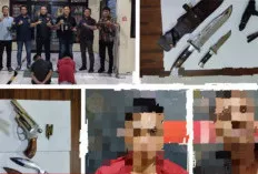 Bersenjata Revolver dan Kunci T, Dua Pria di Belitang Diringkus Polisi Sebelum Beraksi