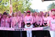 Semarak Fun Walk HUT IBI ke-74 di Palembang Dihadiri Feby Deru dan Lidyawati Cik Ujang