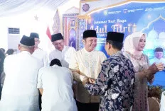 Ribuan Masyarakat OKU Timur Antusias Silaturahmi Halal Bihalal Bersama Gubernur Herman Deru