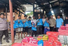 Pemkab Muba Melalui Dinas Sosial Berikan Bantuan kepada Korban Kebakaran di Desa Berlian Jaya