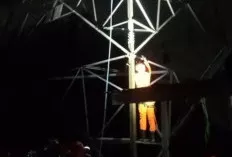 Pria di Palembang Ditemukan Tewas Gantung Diri di Tower Sutet  