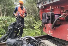 Dua Tewas Ditabrak Kereta Api di Perlintasan Tanpa Palang di Empat Lawang