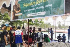 Kejati Sumsel Sebar 500 Kantong Daging Kurban ke Masyarakat dan Panti Asuhan
