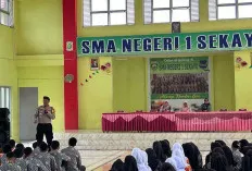 Datangi Siswa SMA Negeri 1 Sekayu, Ini Pesan yang Disampaikan Kasat Samapta Polres Muba 