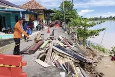 Abrasi Sungai Musi Picu Longsor di Sekayu, Lima Rumah Terancam