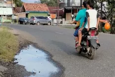 Pengguna Jalinteng di Muba Keluhkan Adanya Genangan Air 