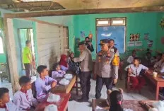 Polsek Lalan Sukseskan Program Makan Siang Gratis, 90 Kotak Nasi Dibagikan ke Siswa SDN Bumi Agung