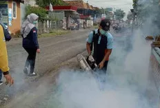 Cegah Penyebaran DBD, Puskesmas Seritanjung Ogan Ilir Lakukan Fogging 