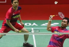 Ganda Putra Indonesia, Mohammad Ahsan/Hendra Setiawan Berikan Pesan Berkela, di Sungapore Open 2024 