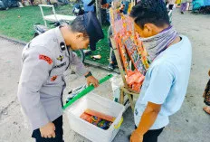 Polsek Tanjung Batu Gelar Patroli di Pasar Bedug, Pastikan Keamanan dan Ketertiban Selama Ramadan  