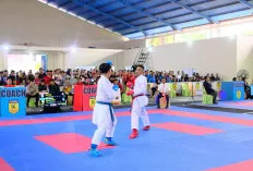 Bupati Muba HM Toha Kobarkan Semangat Atlet, Saksikan Langsung Laga Tinju dan Karate Porprov XV