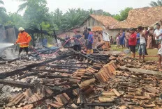 Ditinggal Bagikan Daging Kurban, Rumah Warga Mulyo Rejo Sungai Lilin Ludes Terbakar