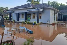 Halaman Kantor Pendidikan Sungai Lilin Terendam, Akibat Gorong-gorong Mampet