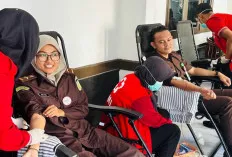 Sambut HUT Adhyaksa ke-64, Kejari OKI Kumpulkan 34 Kantong Darah, Aksi Donor Darah 