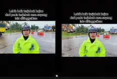 Viral, Polwan Satlantas Banyuasin, Jangan Terjebak Rasa Sayang Lalu Ditinggalkan 