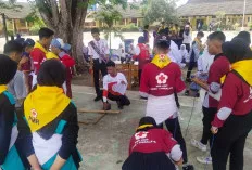 Para Siswa Antusias Ikuti Lomba PMR di SMAN 1 Indralaya Utara